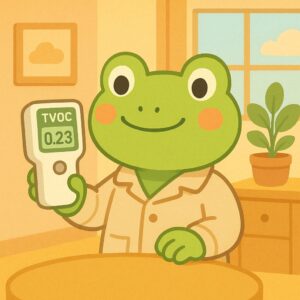 TVOC センサー室内空気の汚れ具合を示す代表的な指標の一つに、「TVOC(総揮発性有機化合物)」という数値があります。 これは特定の化学物質ではなく、空気中に存在する揮発性有機化合物(VOC)の総量を表したものです。近年では、家庭用の簡易センサーでもこのTVOC濃度が表示される機種が多く出回っています。