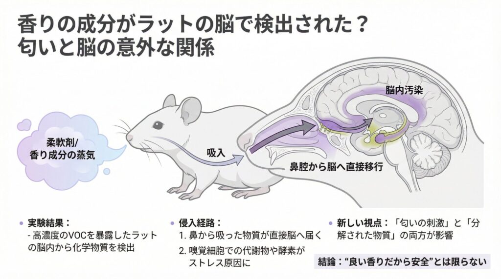 香り成分は脳まで届く?
