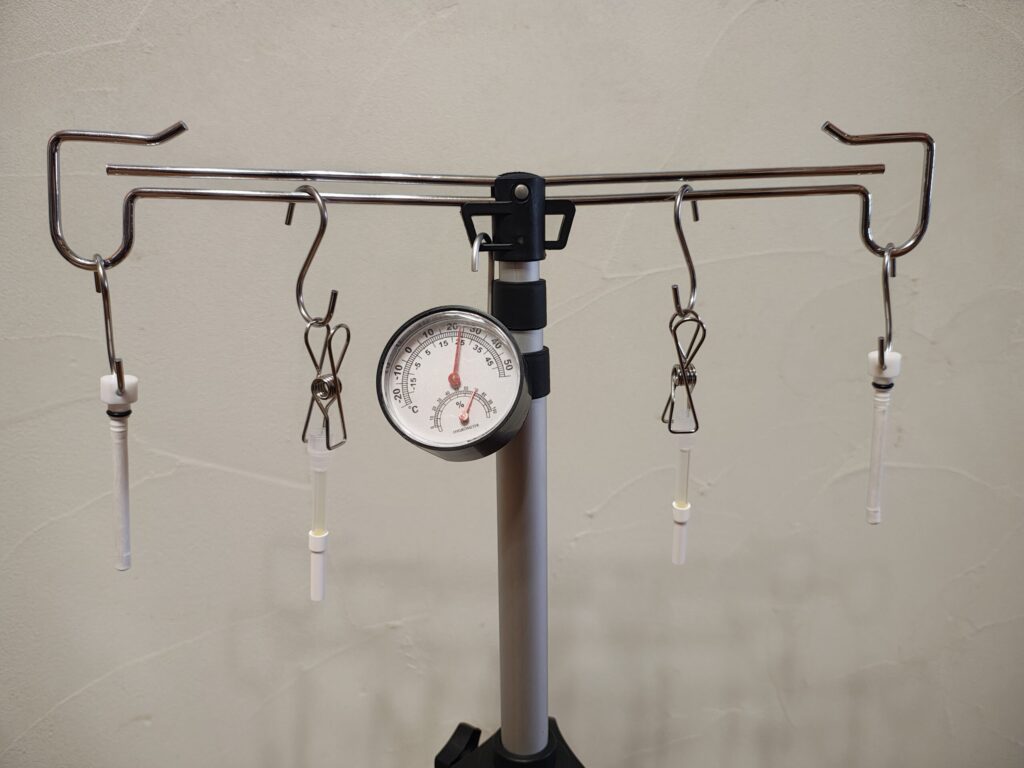 空気の見える化　エアみる法サンプリングアルデヒド類と同時測定