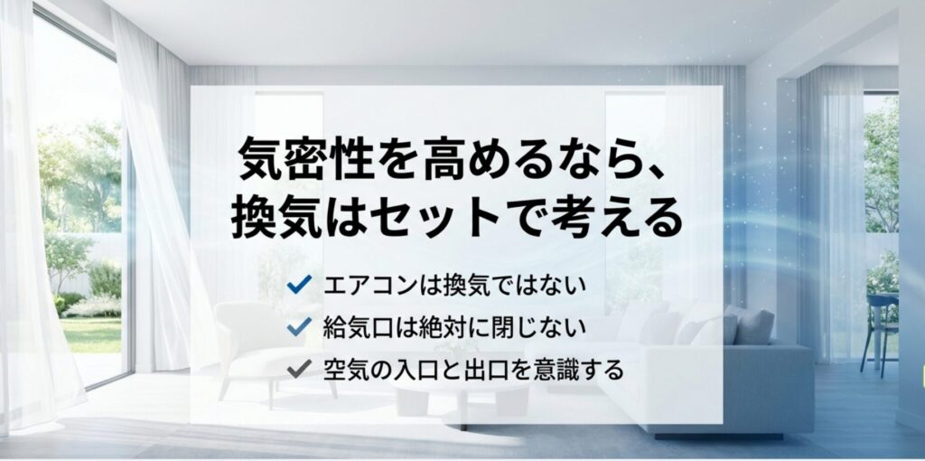 高断熱高気密住宅と換気計画はセットで