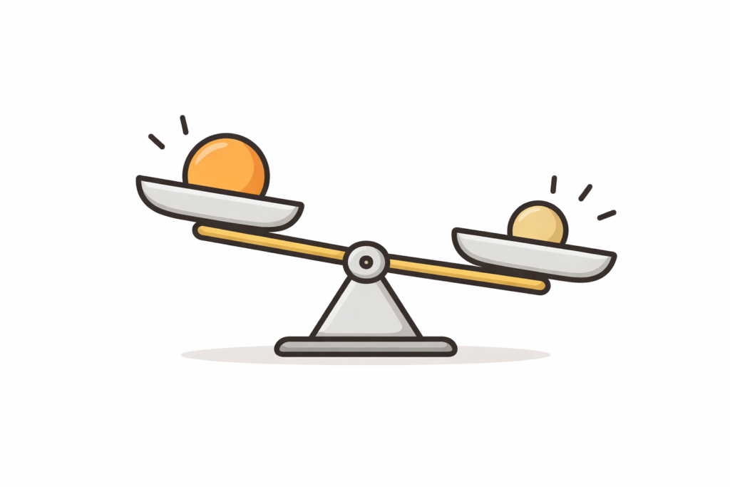 バランスの乱れ