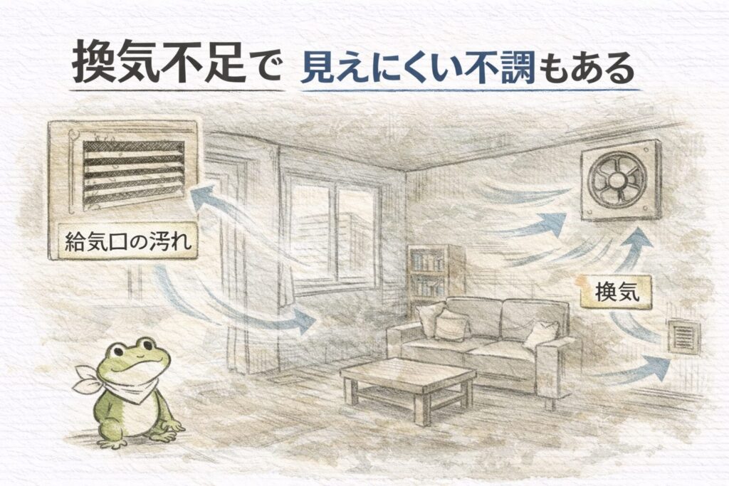 換気不足が招くシックハウス